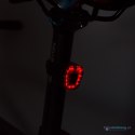 Lampka rowerowa przednia tylna USB światło rowerowe czerwone 100 lumenów wbudowany akumulator