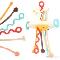 Zabawka sensoryczna gryzak Montessori dla niemowląt łabędź