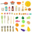 Kuchnia dla dzieci kran naczynia akcesoria zestaw 77 elementów