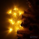 Lampki LED wisząca dekoracja świąteczna aniołek 49cm 10 LED