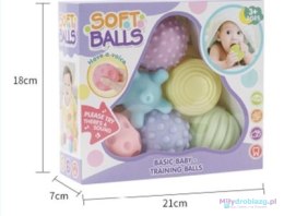 Piłki zabawki sensoryczne korekcyjne zestaw