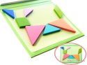 Książeczka magnetyczna układanka klocki 3D tangram