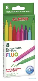 ALPINO Flamastry mazaki fluorescencyjne 8 kolorów
