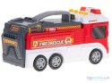Transporter wóz strażacki rozkładany parking straż pożarna + akcesoria