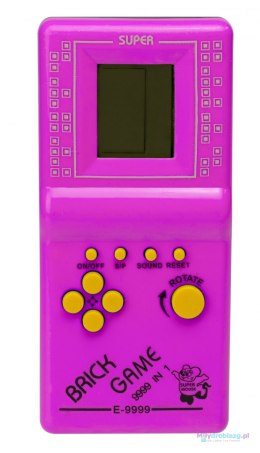 Gra Gierka Elektroniczna konsola kieszonkowa Tetris 9999in1 różowa