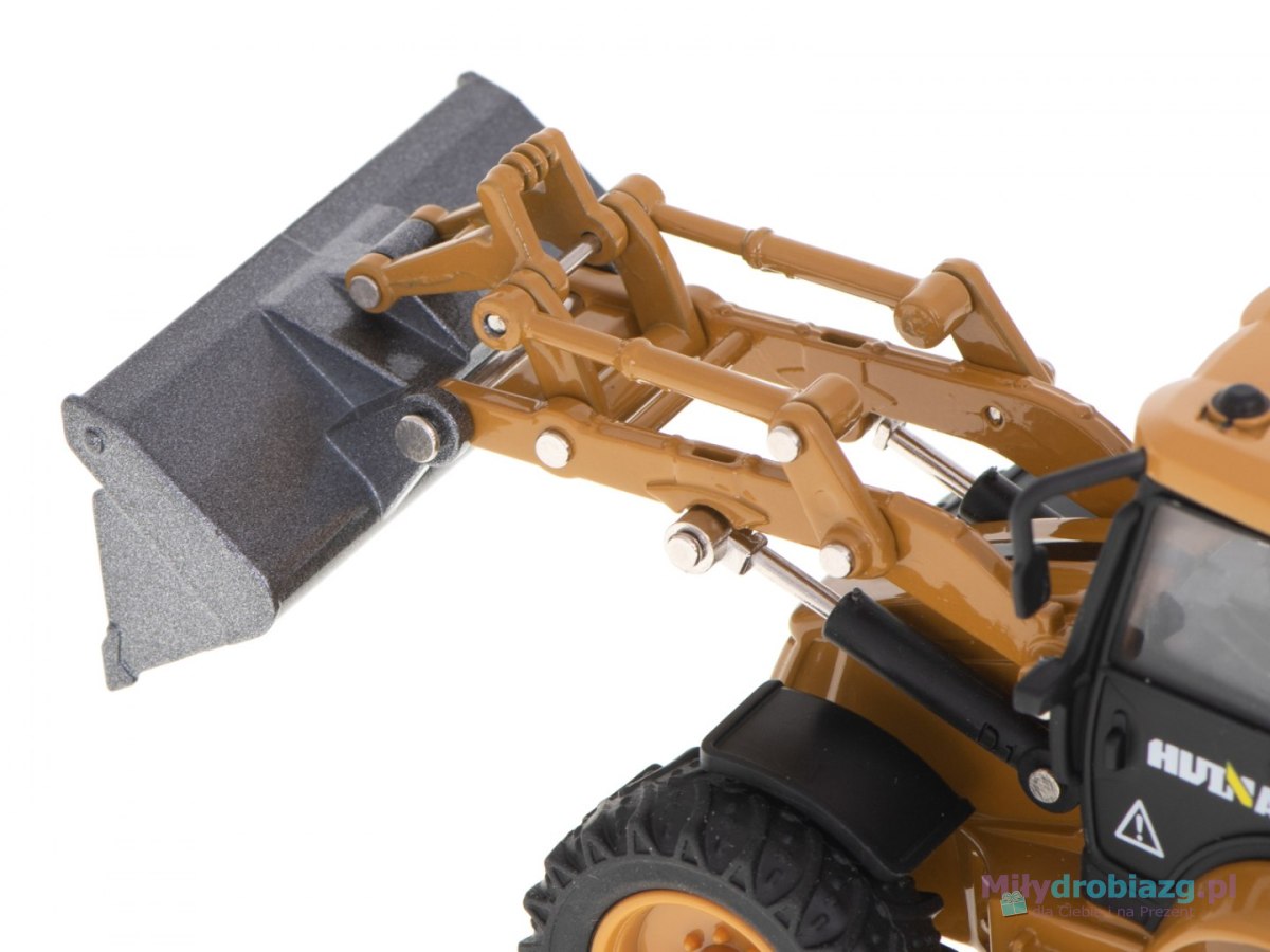 Koparka ładowarka spychacz z łyżką model z metalu Die-Cast H-toys 1704 1:50