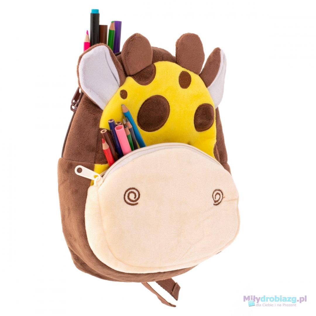 Plecak przedszkolaka pluszowy żyrafa 24cm