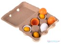 Jajka drewniane montessori do zabawy wyjmowane żółtka