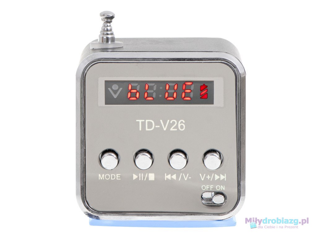 Radio akumulatorowe przenośne głośnik Bluetooth LCD TD-V26