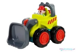 Samochód dla dzieci auto budowlane zabawka dla dwulatka buldożer spychacz HOLA
