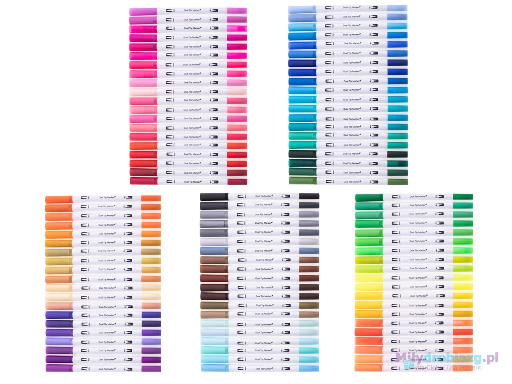 Flamastry markery mazaki pisaki kolorowe zestaw 100szt