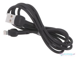 L-BRNO Kabel Lighting szybkie ładowanie USB-A czarny 2A 100 cm