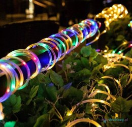 Lampki LED łańcuch sznur wąż ślub wesele 10m 100LED multikolor