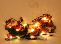 Lampki LED wisząca dekoracja świąteczna sanie mikołaja