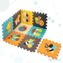Puzzle piankowe mata dla dzieci 9 elementów kolorowe zwierzątka 85cm x 85cm x 1cm