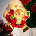Lampki LED wisząca ozdoba dekoracja świąteczna mikołaj z prezentami