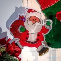 Lampki LED wisząca ozdoba dekoracja świąteczna mikołaj z prezentami