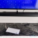 Klawiatura bezprzewodowa Smart TV srebrna