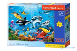 CASTORLAND Puzzle 200 elementów Tropical Underwater World - Tropikalny Podwodny Świat 7+