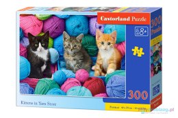 CASTORLAND Puzzle 300 elementów Kittens in Yarn Store - Kotki w kłębach wełny 8+