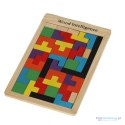 Puzzle drewniane układanka tetris klocki 40el.