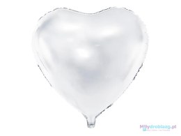 Balon foliowy Serce białe 45cm