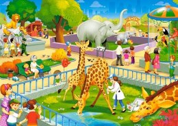 CASTORLAND Puzzle 60el. Zoo Visit - Zwierzęta safari zoo 5+