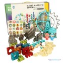 Klocki magnetyczne magnetic sticks marble tor kulkowy z dźwiękiem muzyką grający 118 elementów