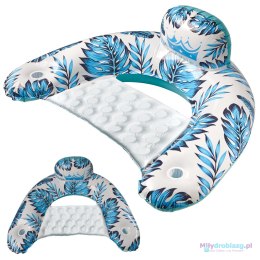Krzesło do pływania fotel leżak hamak wodny niebieski