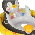 INTEX 59570 Kółko do pływania dla niemowląt koło pontonik dla dzieci dmuchany z siedziskiem pingwin max 23kg 3-4lata