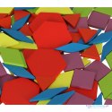 Puzzle drewniane układanka montessori kolorowa mozaika kształty 155 elementów
