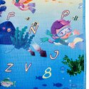 Mata edukacyjna dla dzieci piankowa dwustronna składana 190 x 170 x 1 cm morski świat