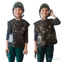 Kostium strój karnawałowy przebranie hełm żołnierz 3-8 lat