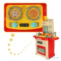 Kuchnia dla dzieci zabawkowa piekarnik palniki światła + wyposażenie
