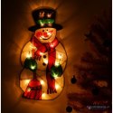 Lampki LED wisząca dekoracja świąteczna bałwan 45cm