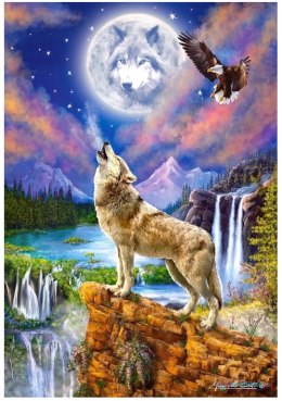 CASTORLAND Puzzle układanka 1500 elementów Wolf's Night Wilcza noc 68 x 47 cm
