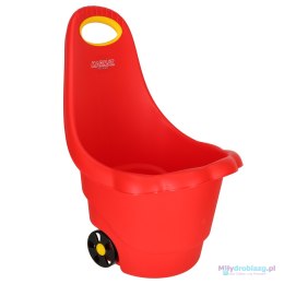 Pojemnik wielofunkcyjny dla dzieci taczka wózek kontener stokrotka czerwony