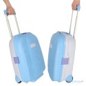Walizka podróżna kabinowa dla dzieci na kółkach bagaż podręczny z imieniem niebieska