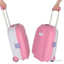 Walizka podróżna kabinowa dla dzieci na kółkach bagaż podręczny z imieniem różowy