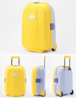 Walizka podróżna dla dzieci na kółkach bagaż podręczny żółty
