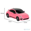 Samochód zdalnie sterowany Rastar 76200 Volkswagen Beetle 1:24 różowy