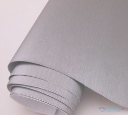 Folia rolka metalic szczotkowana szara1,52x30m