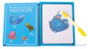 Kolorowanka malowanka Książeczka wodna z mazakiem zwierzęta morskie niebieska